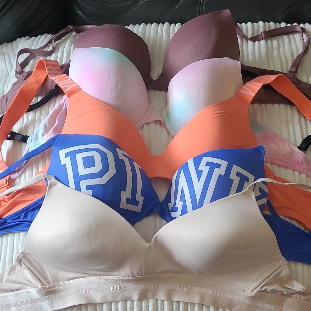 PINK Victoria's Secret Colorful Bra Collection